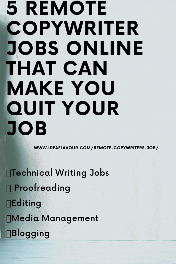 Remote copywriter jobs online